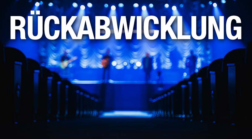Rückabwicklung der Veranstalter-Gutscheine