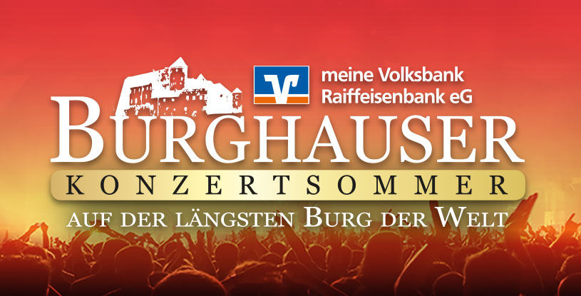 Der Burghauser Konzertsommer 2026: Acht Konzerte für jeden Geschmack!